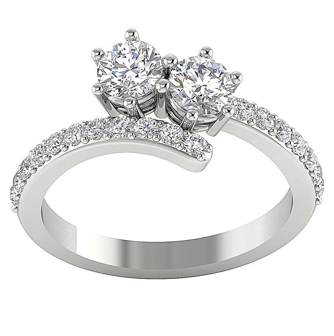 The Danny Genuine Diamond Forever Us Solitaire Diamond Feminine Ring For Her - Image 5