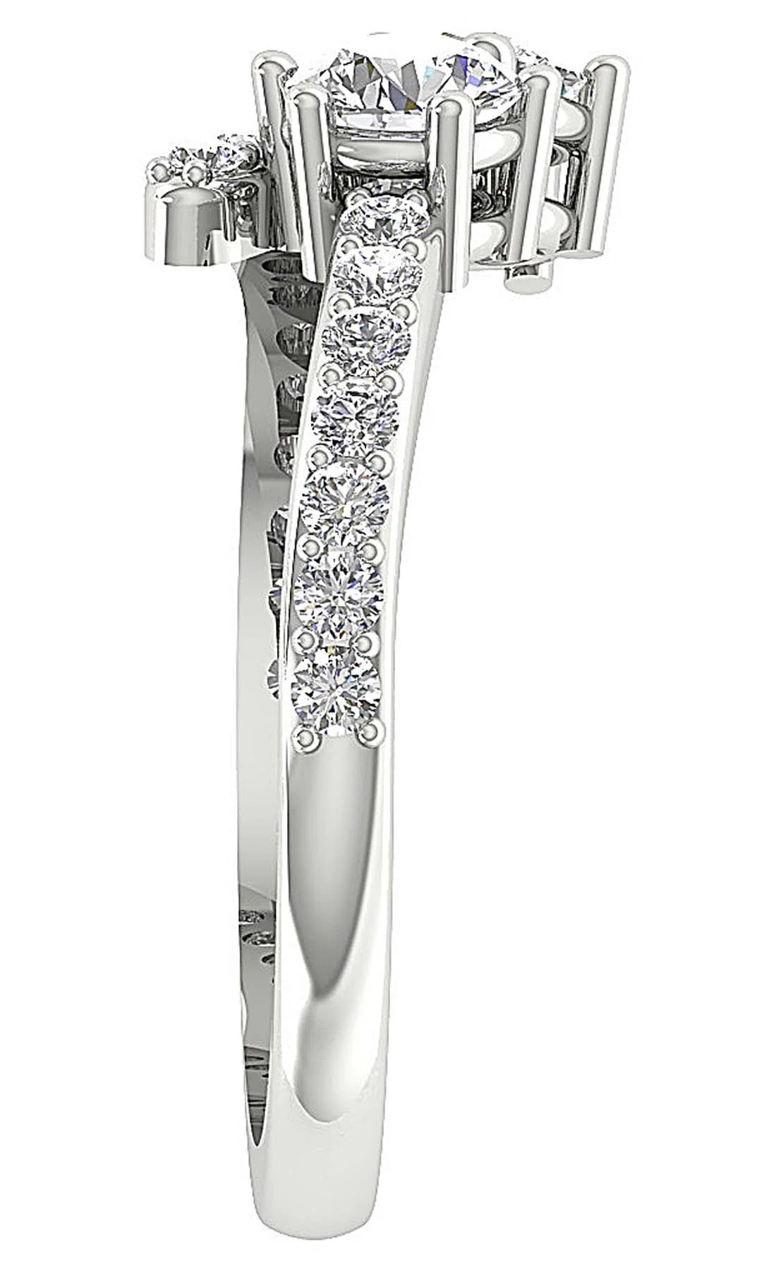 The Danny Genuine Diamond Forever Us Solitaire Diamond Feminine Ring For Her - Image 8