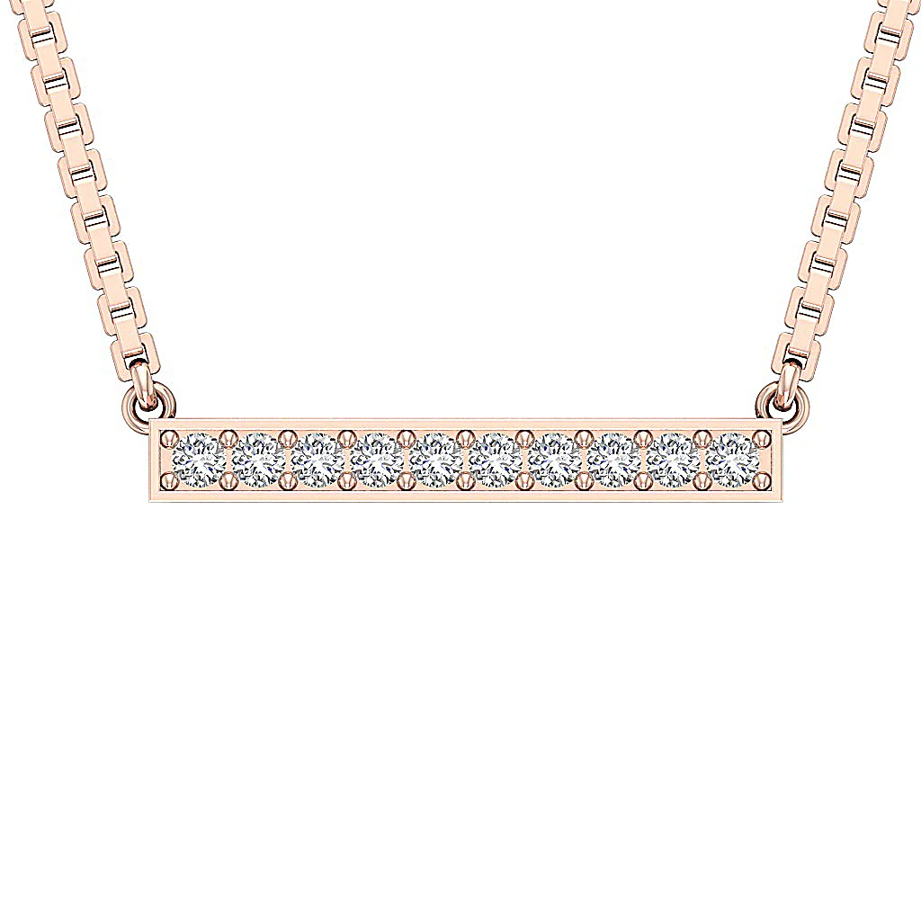The David Genuine Diamond Fashion Pendant For Women 14K White Yellow Rose Gold - Image 3