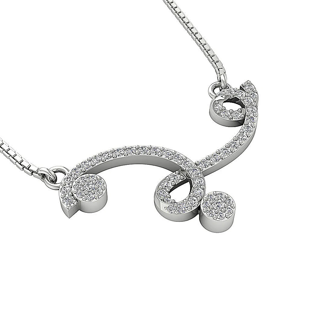 The Declan Beautiful Natural Diamond Prong Set Fashion Pendant For Women - Image 4