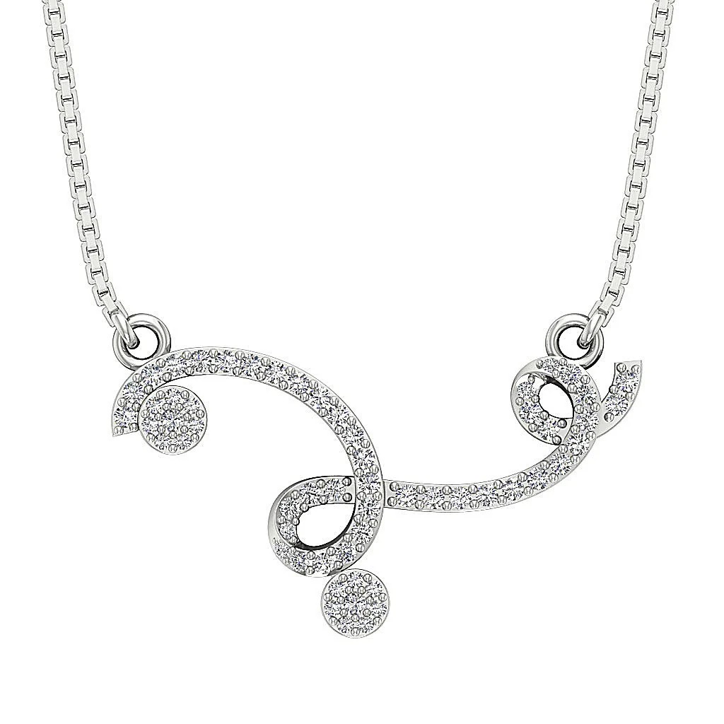 The Declan Beautiful Natural Diamond Prong Set Fashion Pendant For Women - Image 6