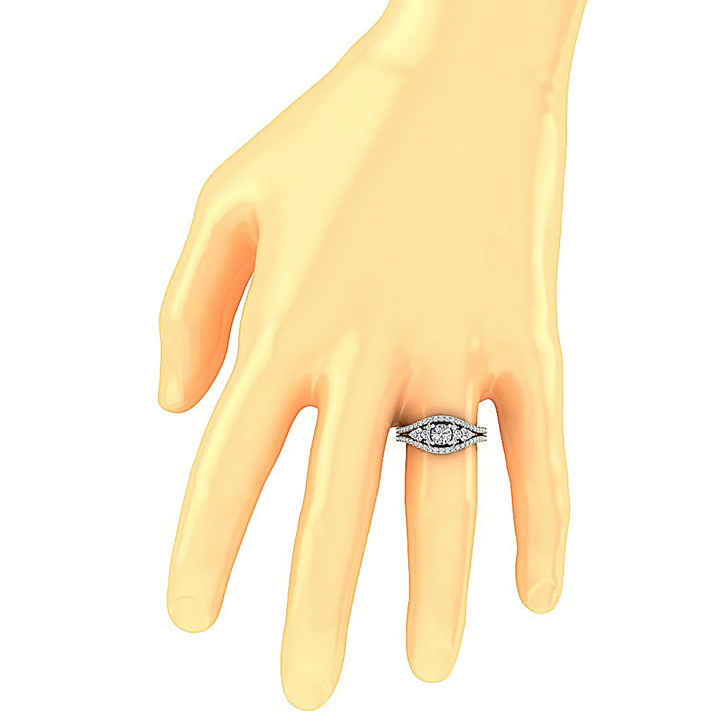 The Derrick Prong Set Solitaire Anniversary Ring 14k White Gold Round Diamond For Her - Image 7