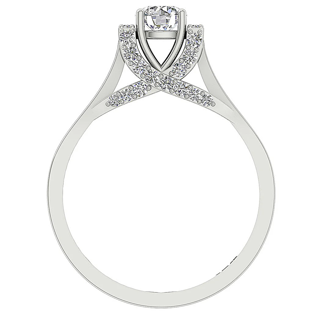 The Dexter Elegant 14k Solid Gold Natural Diamond Solitaire Anniversary Ring - Image 5