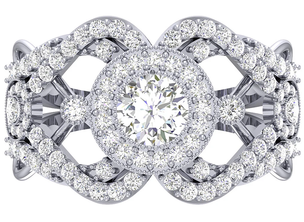 The Edgar Round Brilliant Cut Diamond 14k Yellow Gold Designer Solitaire Ring 13.70 mm - Image 8