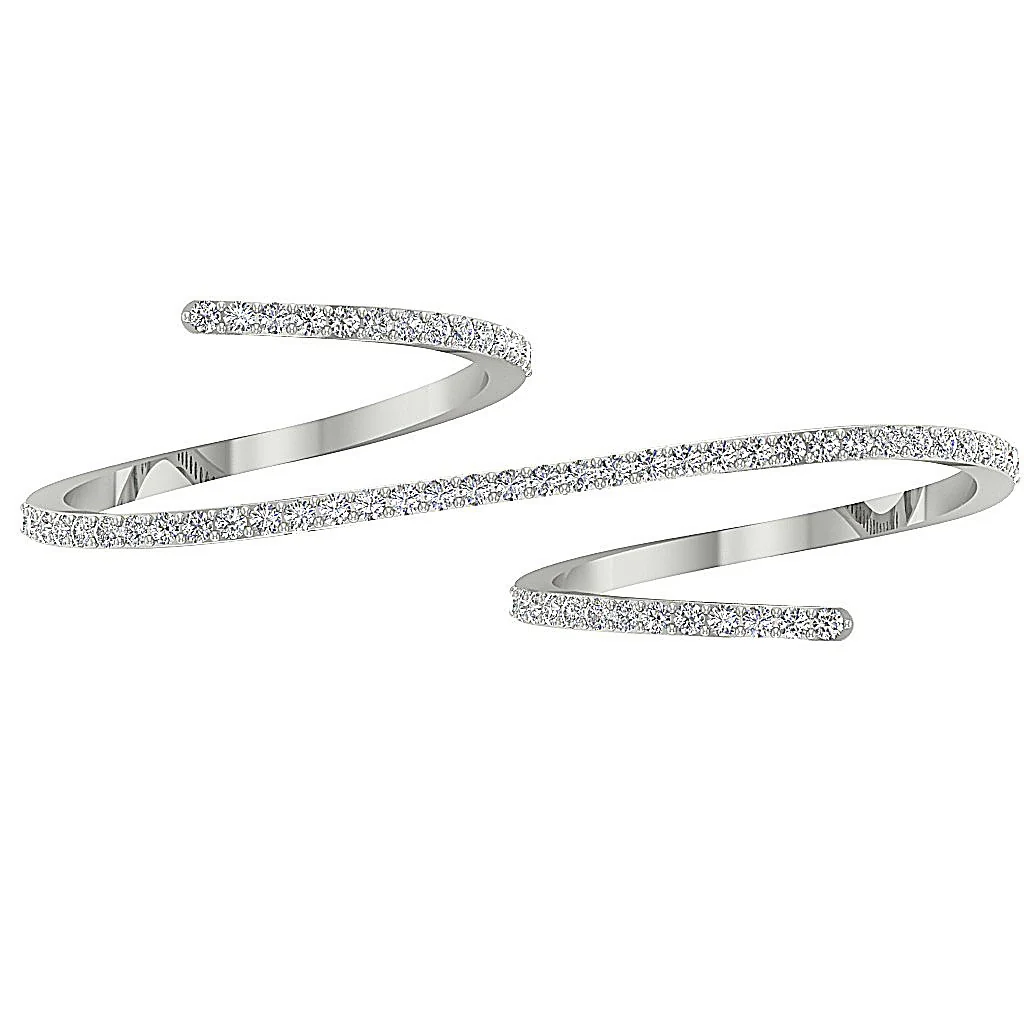 The Elisabeth 14K Solid Gold Natural Diamond Fashion Anniversary Ring Prong Setting - Image 6