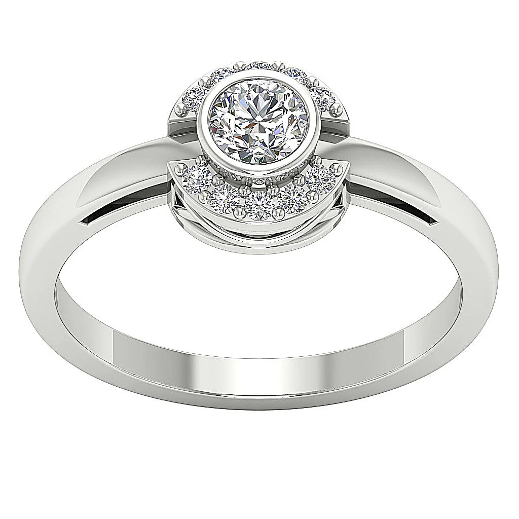 The Emir Elegant Solitaire Engagement Ring 14k Rose Gold Round Diamond 8 MM - Image 2