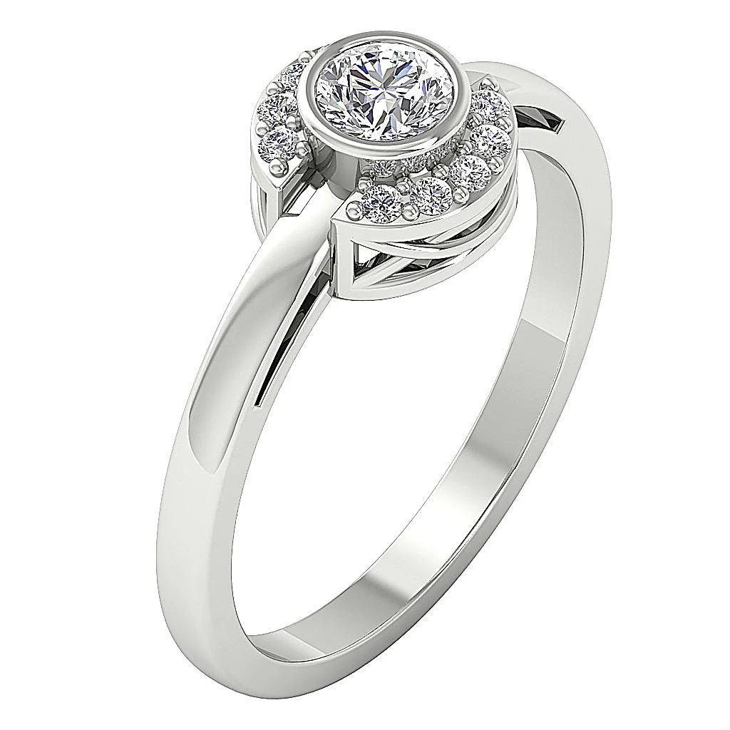 The Emir Elegant Solitaire Engagement Ring 14k Rose Gold Round Diamond 8 MM - Image 3