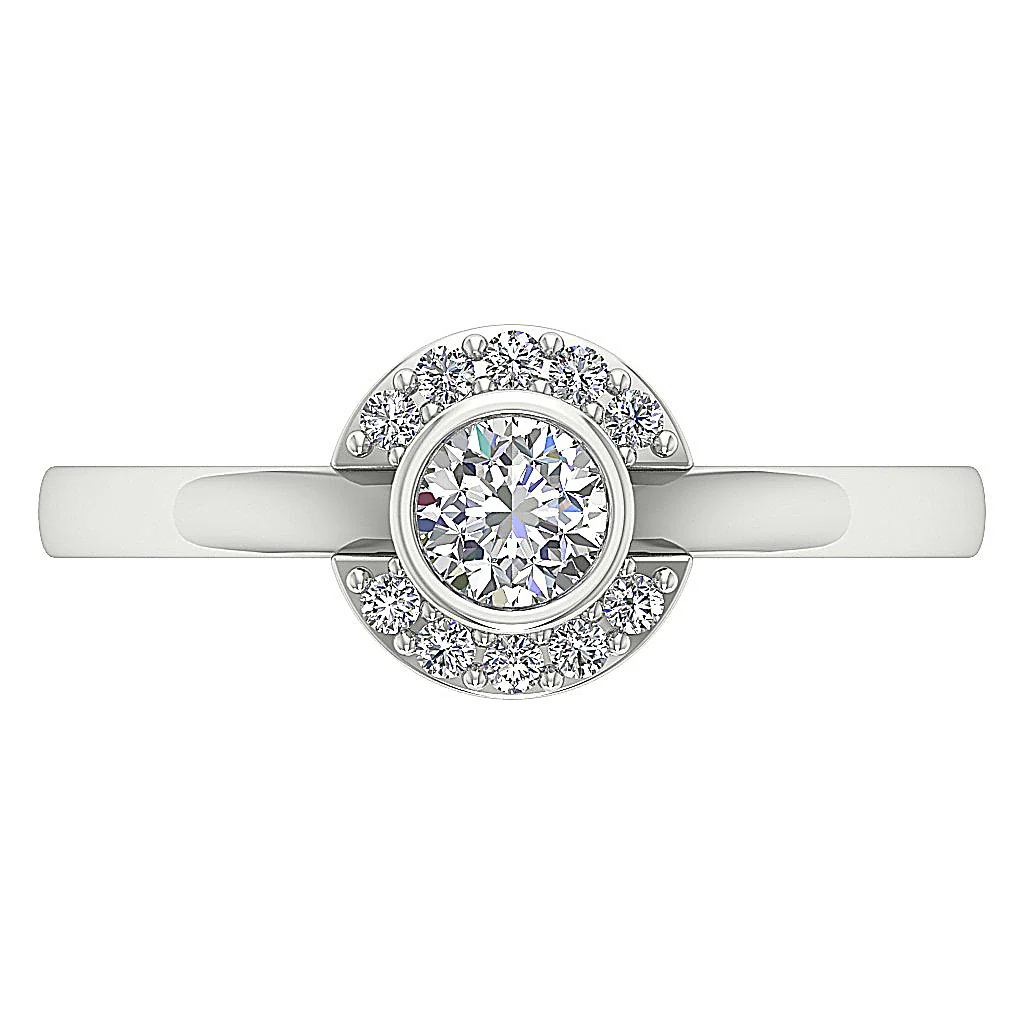 The Emir Elegant Solitaire Engagement Ring 14k Rose Gold Round Diamond 8 MM - Image 6