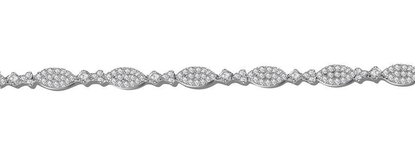The Emma Designer Women's Tennis Bracelet Round Cut Diamond 14K Solid Gold Pave Set - Image 6