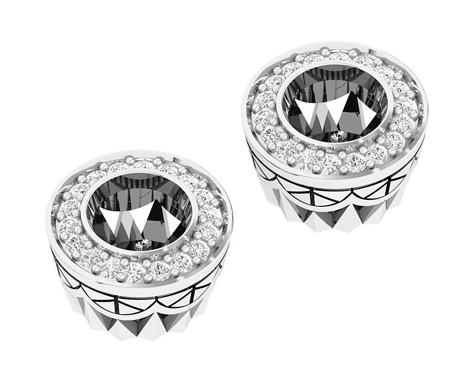 The Emma Round Diamond Prong Set Removable Jacket Earring For Her 14K Gold - Image 7