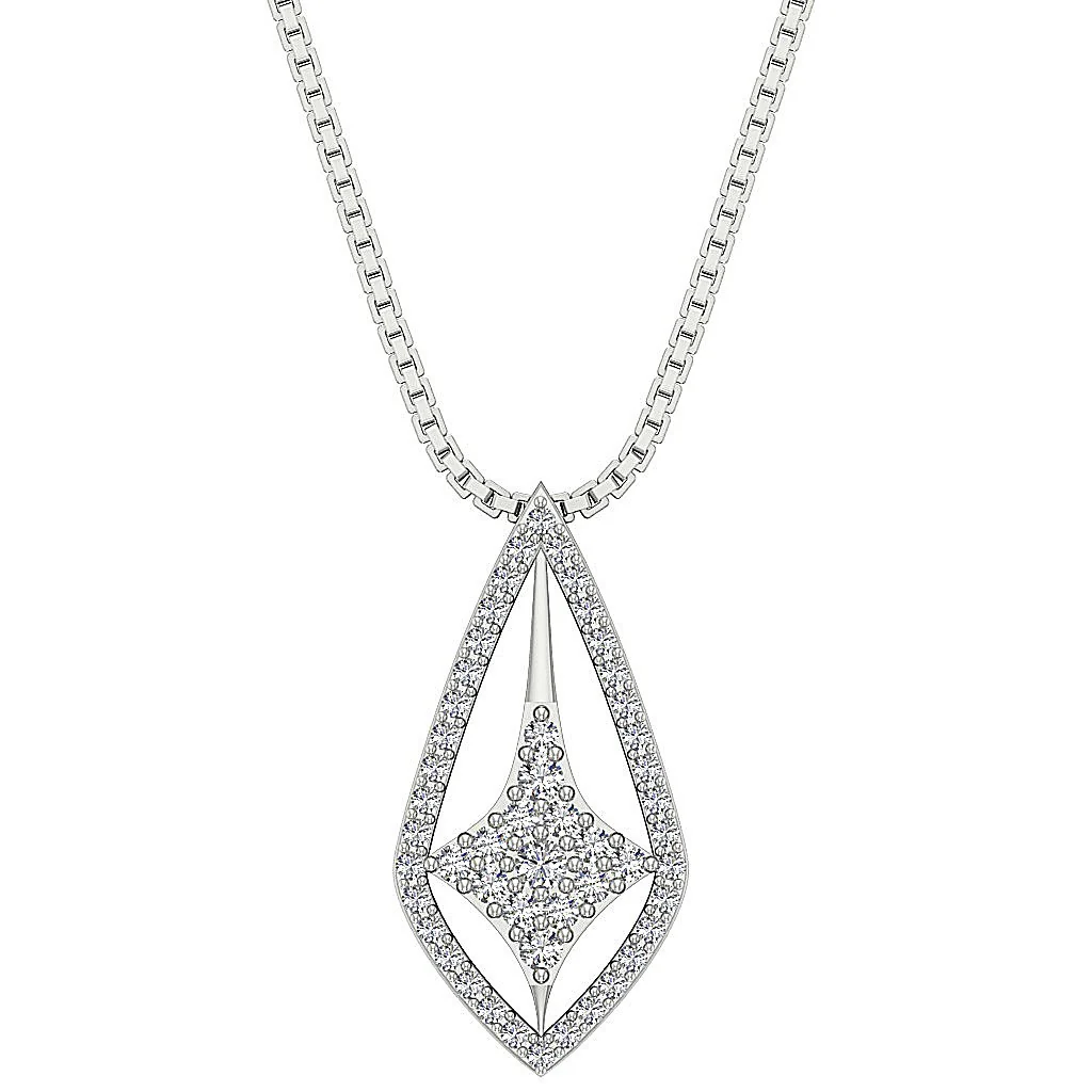 The Emmanuel Fancy Natural Diamond Rose Gold Fashion Pendant Necklace Prong Set - Image 5