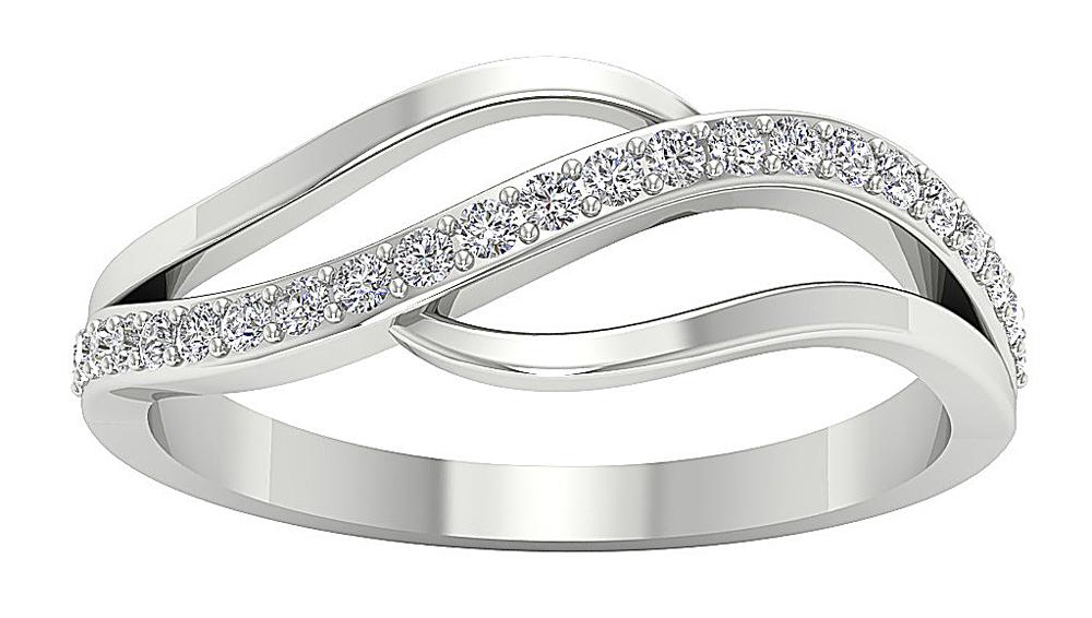 The Emmeline Sparkly Natural Diamond Anniversary Ring 14K White Yellow Rose Gold 7.25 mm - Image 5