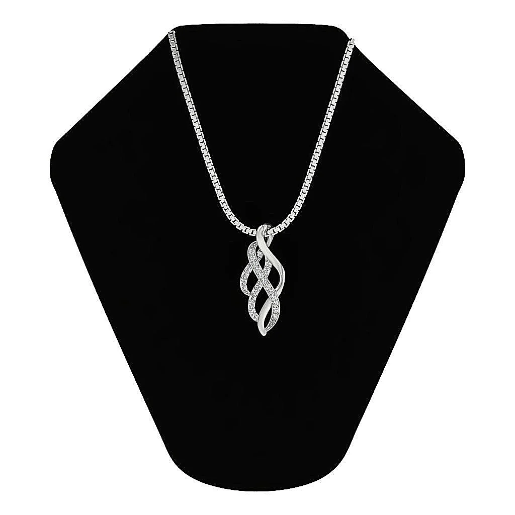 The Enzo 14k White Gold Sparkly Genuine Diamond Fashion Pendant For Women - Image 6