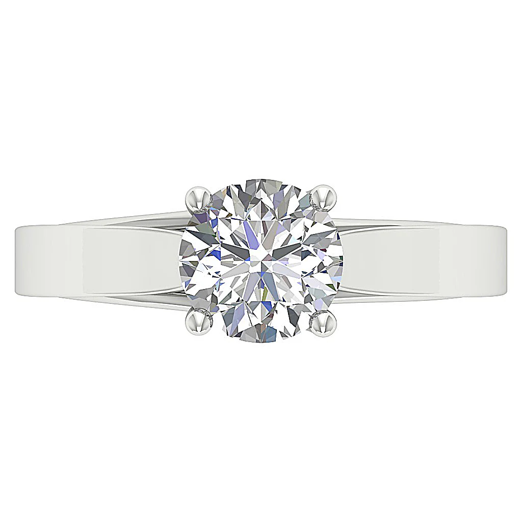 VS F 1.50-2.50 Carat Divine Sparkle 4 Prong Minimalist Solitaire Lab-Grown Diamond Ring 14K Solid Gold - Image 6