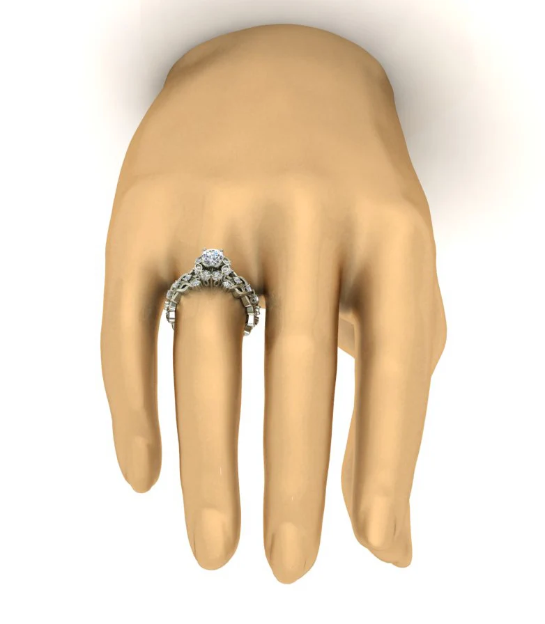 The Forrest Elegant Eternity Solitaire Diamond Engagement Ring 14k Solid Yellow Gold - Image 10