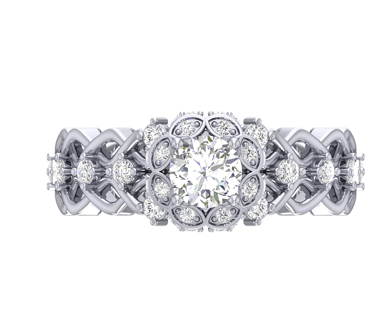 The Forrest Elegant Eternity Solitaire Diamond Engagement Ring 14k Solid Yellow Gold - Image 8