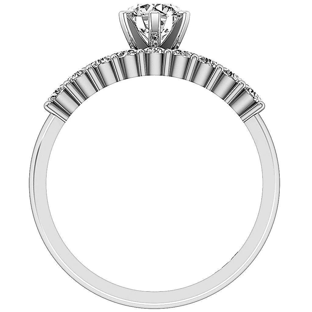 The Graham Excellent Round Diamond Bridal Anniversary Ring Set White Gold Appraisal - Image 6