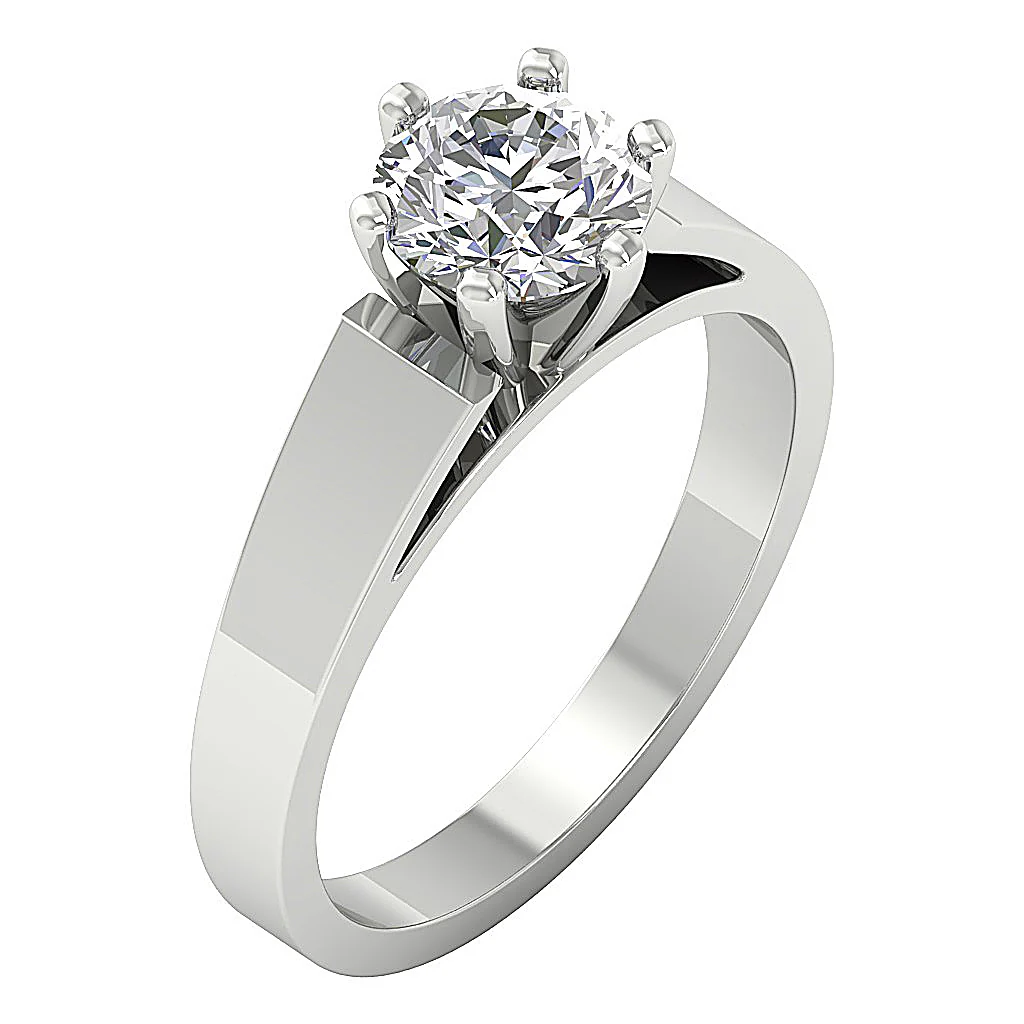 The Grand 3-4 Carat VS F Round Solitaire Lab Grown Diamond Engagement Ring 14K Solid Gold - Image 2