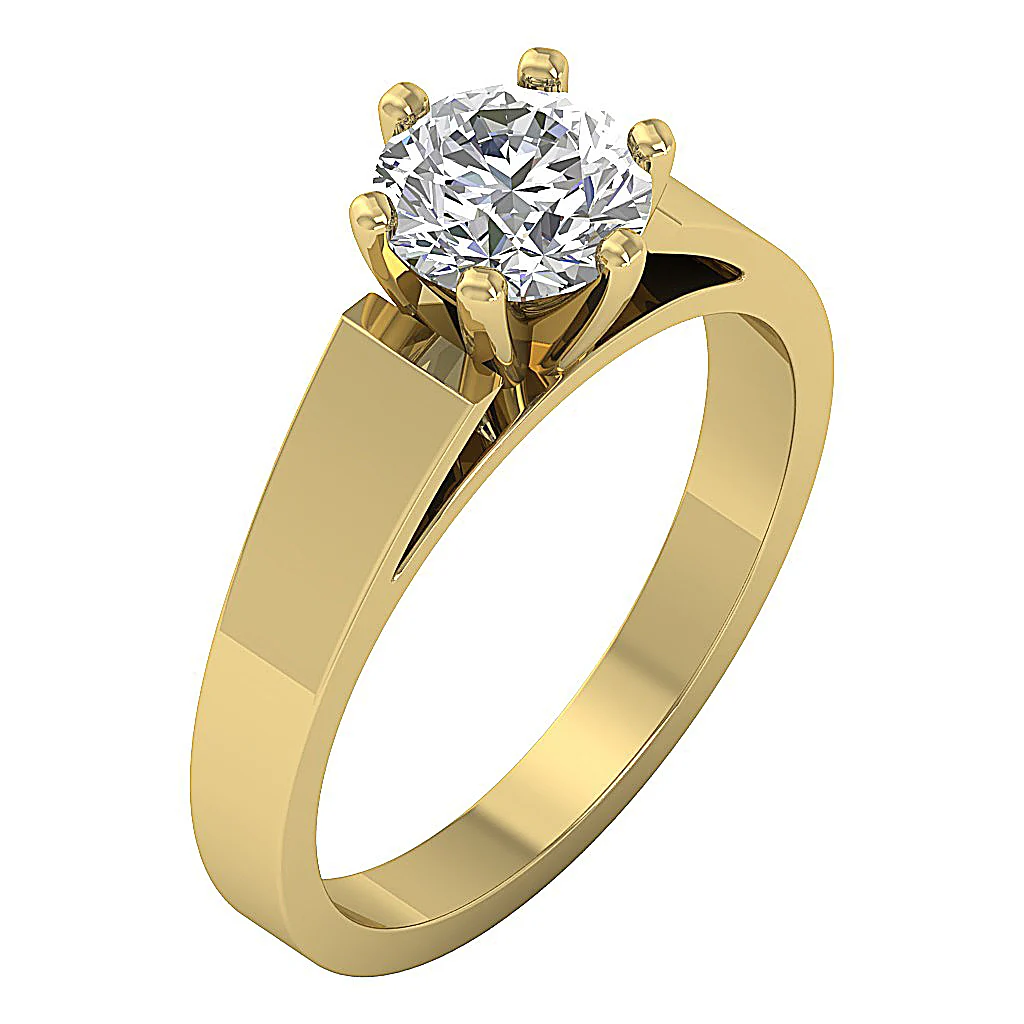 The Grand 3-4 Carat VS F Round Solitaire Lab Grown Diamond Engagement Ring 14K Solid Gold - Image 3