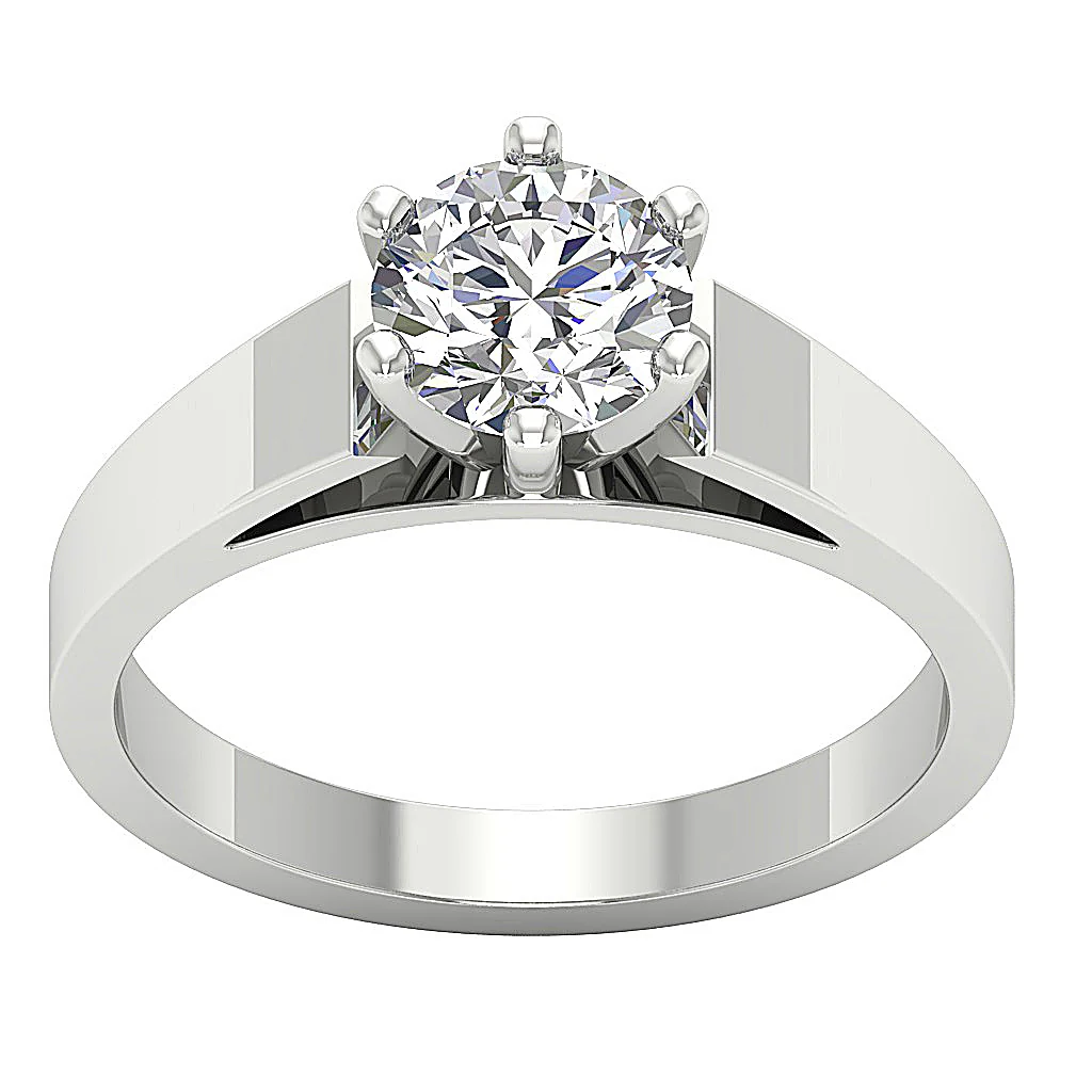 The Grand 3-4 Carat VS F Round Solitaire Lab Grown Diamond Engagement Ring 14K Solid Gold - Image 4