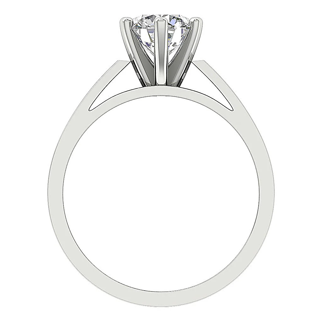 The Grand 3-4 Carat VS F Round Solitaire Lab Grown Diamond Engagement Ring 14K Solid Gold - Image 5