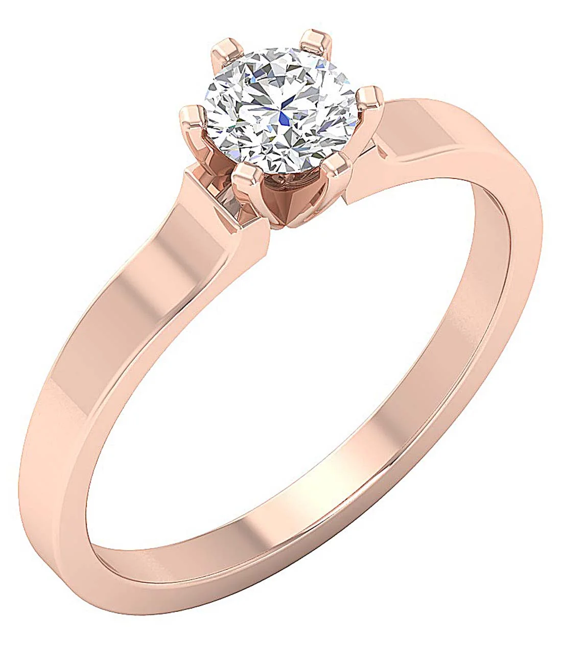 Infinite Brilliance Handcrafted Solitaire Lab-Grown Diamond Ring VS F 1.50-2.50 Carat 14K Gold - Image 3