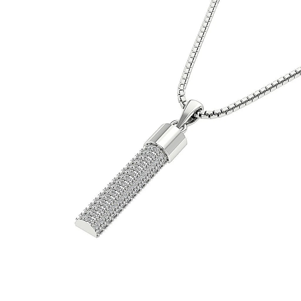 The Grant 14K Yellow Gold Fashion Pendant Necklace Round Natural Diamond - Image 4
