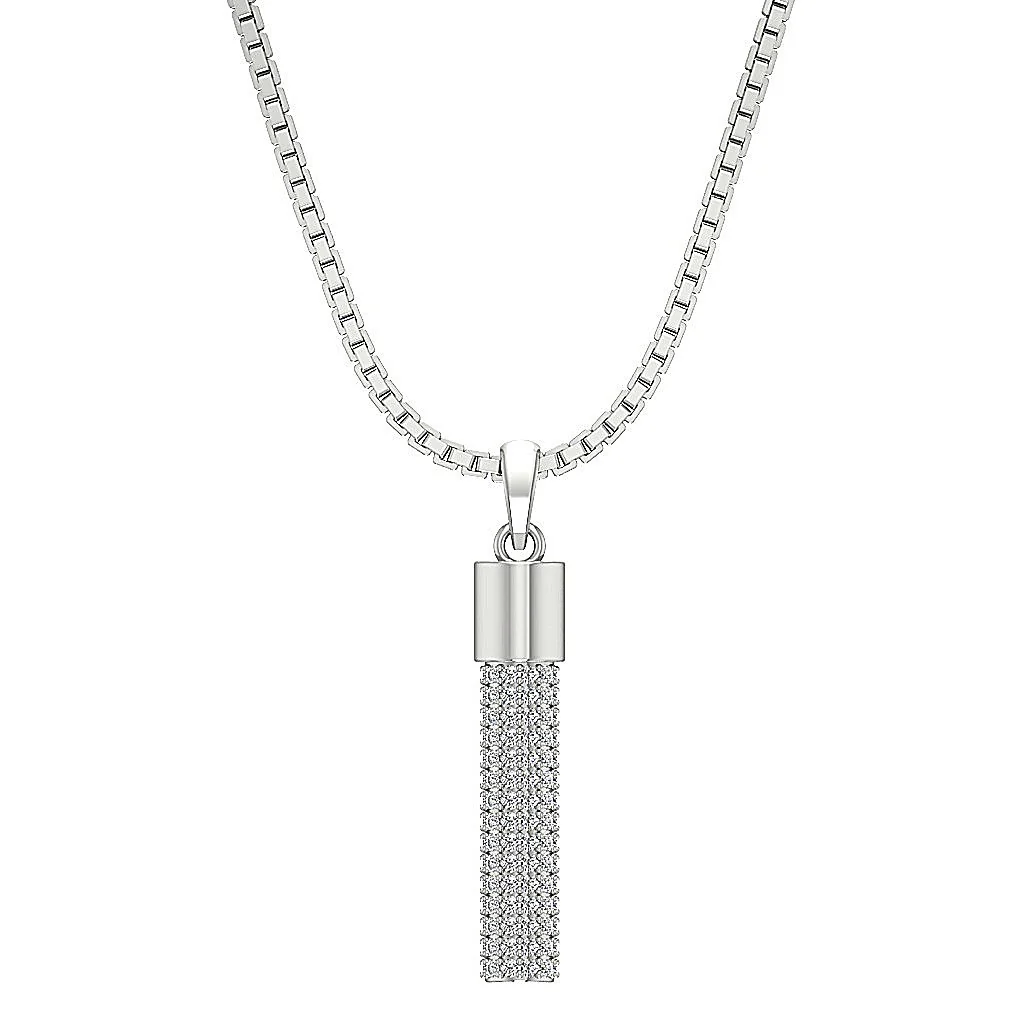 The Grant 14K Yellow Gold Fashion Pendant Necklace Round Natural Diamond - Image 5