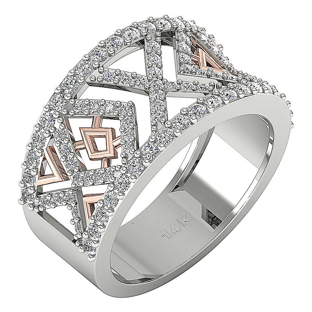 The Griffin Designer Wedding Anniversary Ring Prong Set Round Diamond Yellow Gold Band - Image 4
