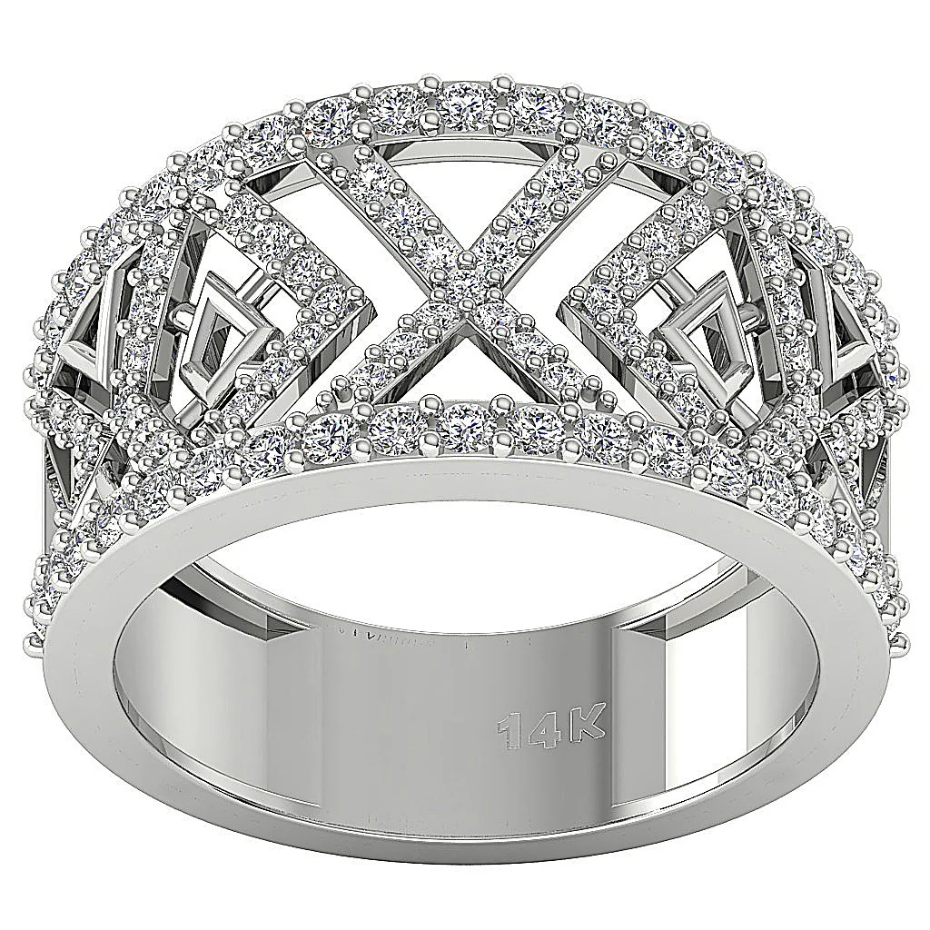 The Griffin Designer Wedding Anniversary Ring Prong Set Round Diamond Yellow Gold Band - Image 5