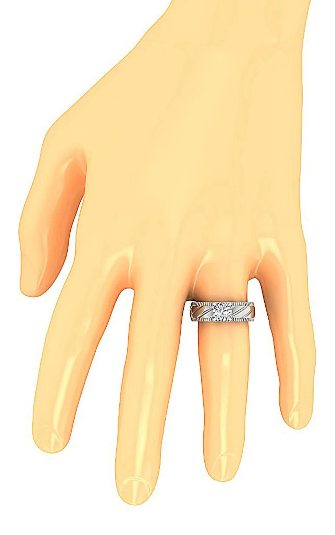 1 Carat Round Diamond Solitaire Engagement Ring in 14k Yellow Gold (I1/SI1 Clarity) - Image 7