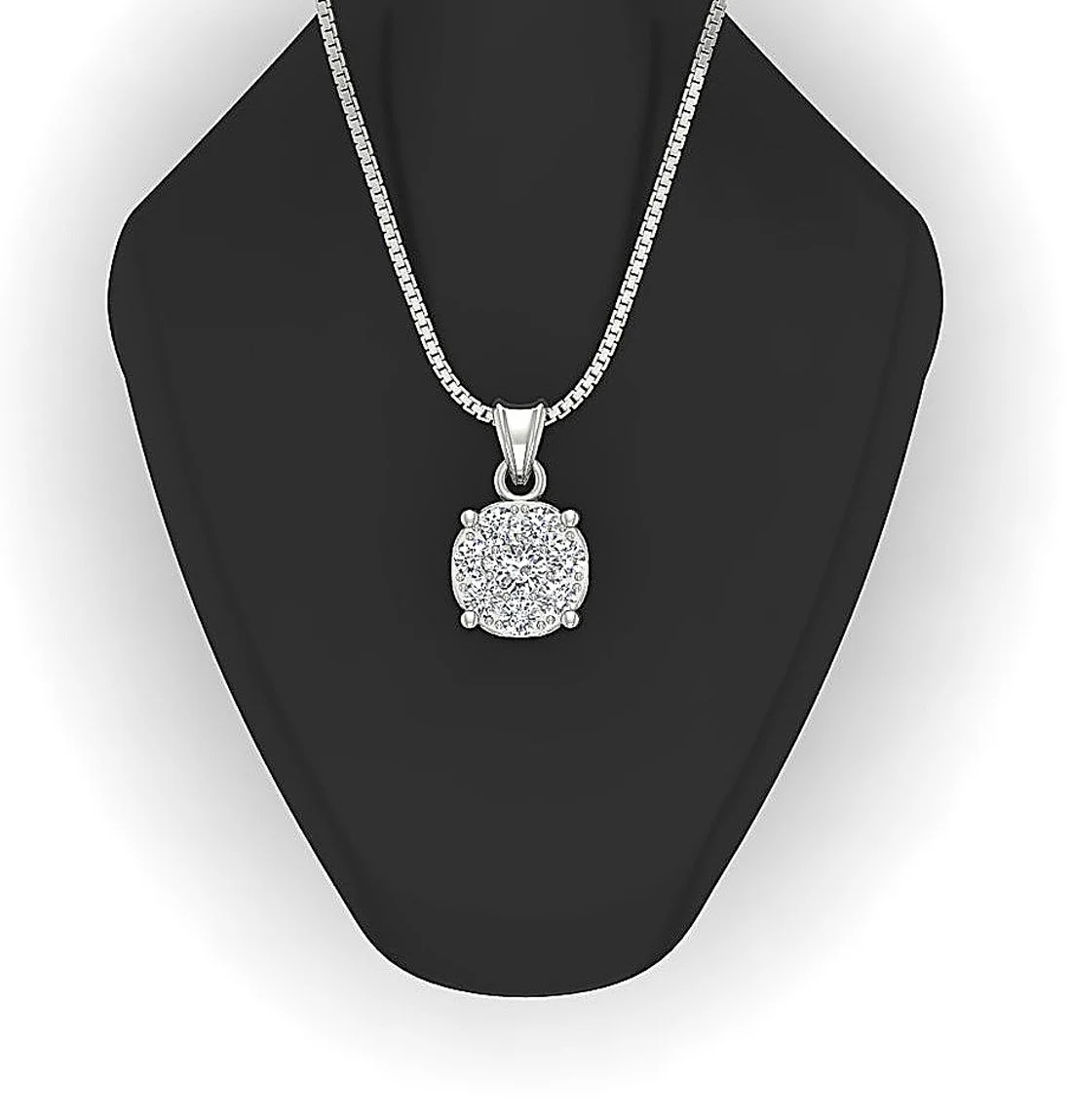 The Hayes Genuine Diamond 14k Rose Gold Circle Fashion Pendant 0.73 Inch - Image 8
