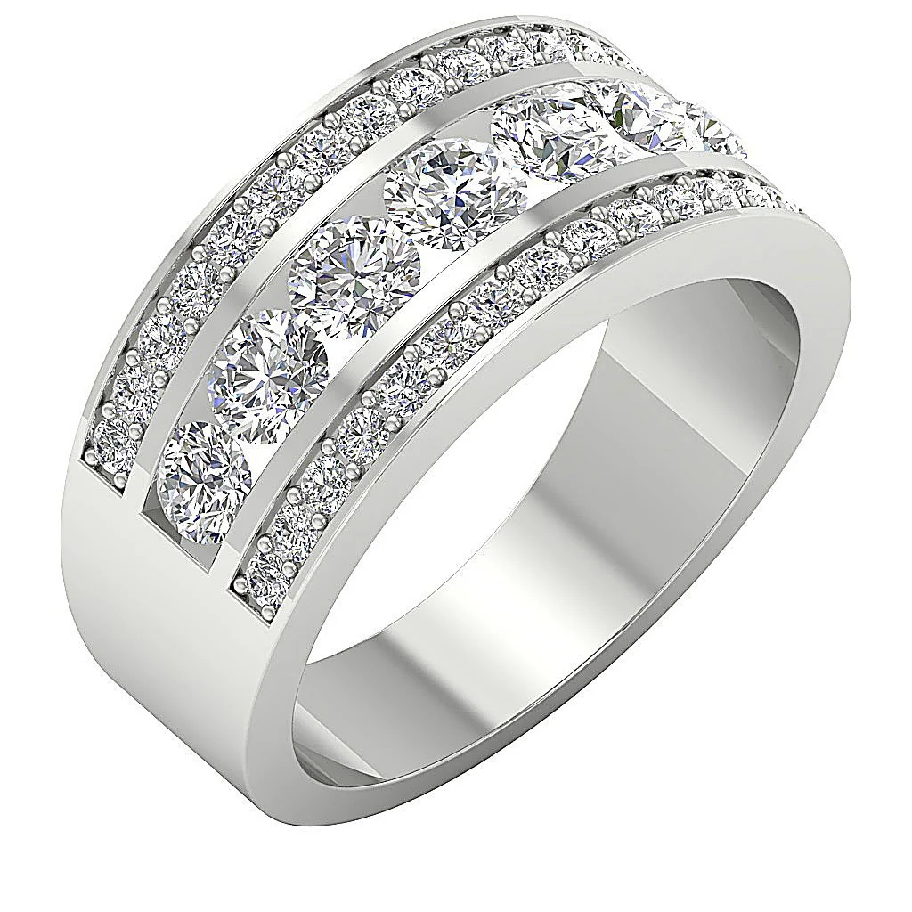 The Hayes Elegant Engagement Wedding Ring 14K Solid Gold Natural Diamond 9.90 mm - Image 3