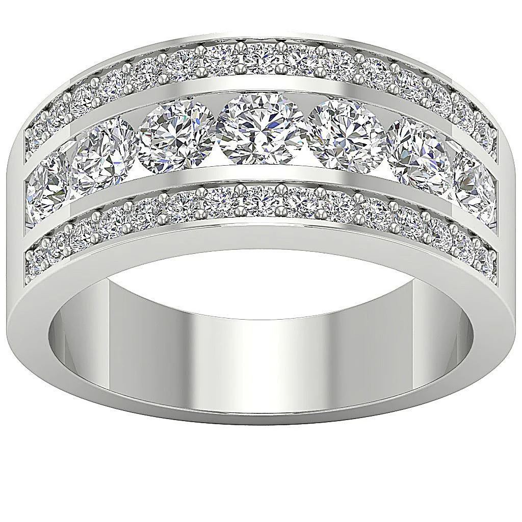The Hayes Elegant Engagement Wedding Ring 14K Solid Gold Natural Diamond 9.90 mm - Image 4