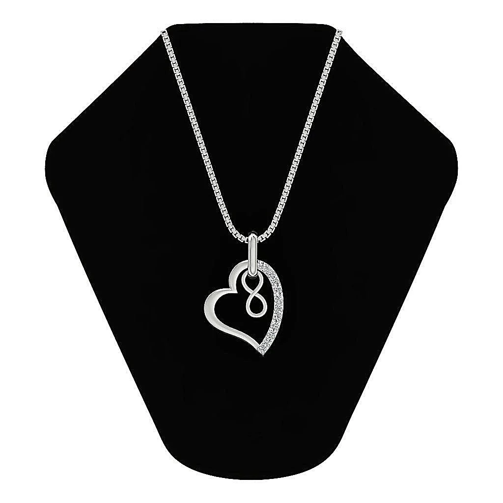 The Hector Lovestruck Heart Pendant Genuine Diamond 14K Solid Gold For Her - Image 7