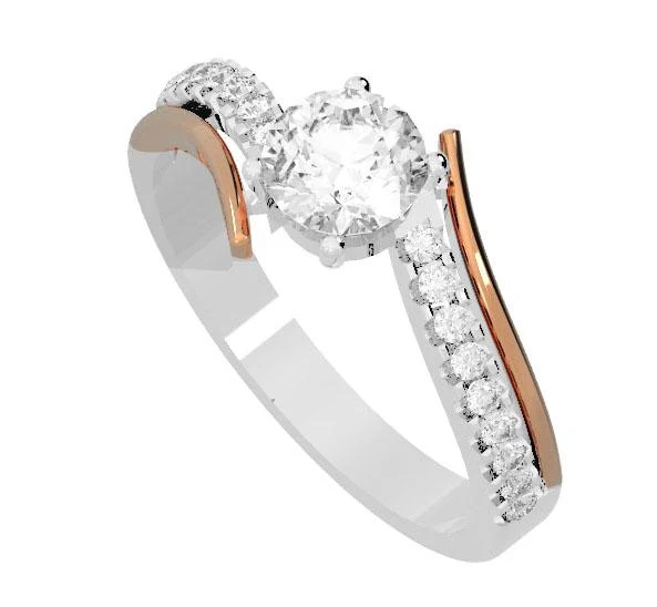 The Iliana Natural Diamond 14K Solid Gold Solitaire Engagement Ring Prong Set - Image 6