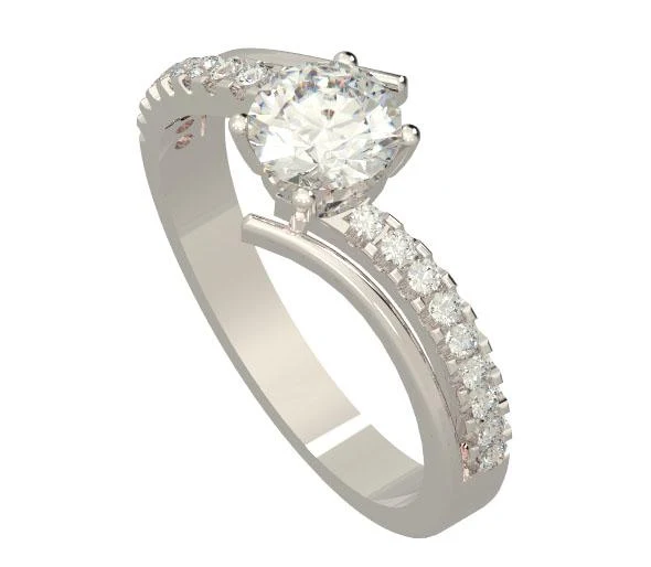 The Iliana Natural Diamond 14K Solid Gold Solitaire Engagement Ring Prong Set - Image 8