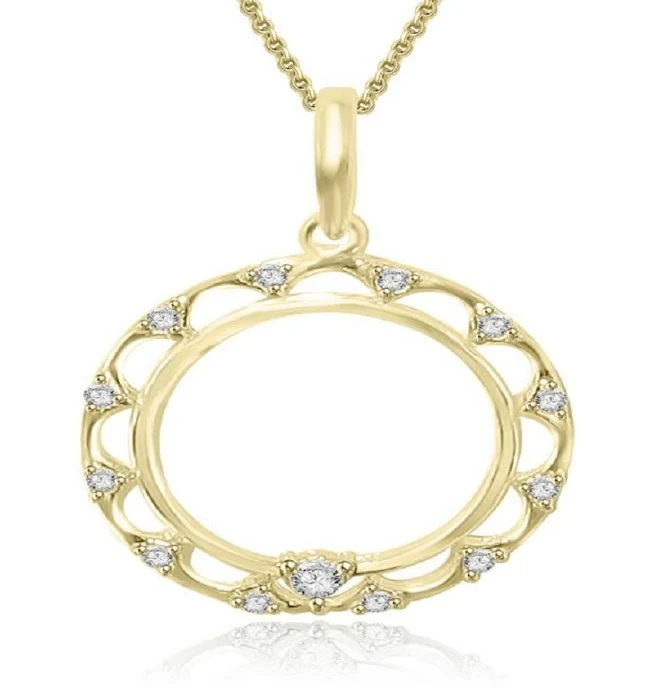 The Jacob For Women Designer Circle Pendant Pave Set Natural Diamond With Chain