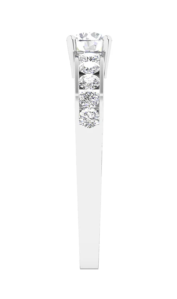 The Jake 14k Solid Gold Natural Diamond Solitaire Engagement Ring For Womens - Image 6