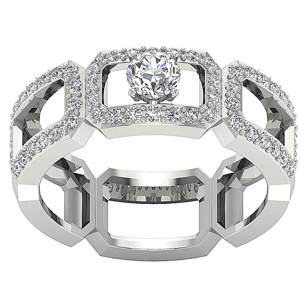 The Jamison Eternity Solitaire Anniversary Ring 14k Yellow Gold Natural Diamond - Image 2