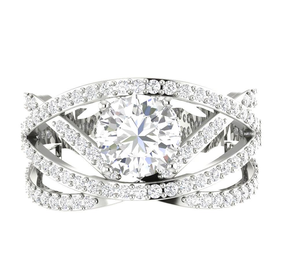 The Janna 0.80 Ct Center Solitaire Engagement Ring 2 Ct Natural Diamond 14K Yellow Gold - Image 4
