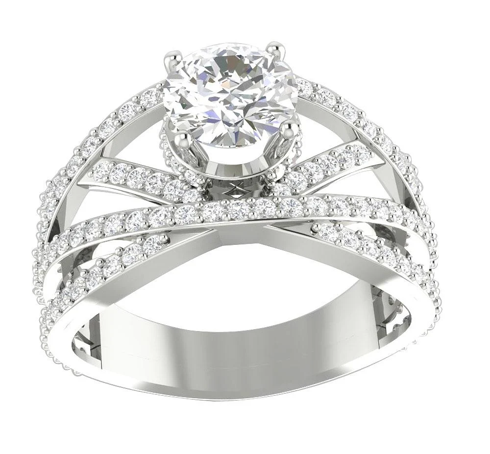 The Janna 0.80 Ct Center Solitaire Engagement Ring 2 Ct Natural Diamond 14K Yellow Gold - Image 6