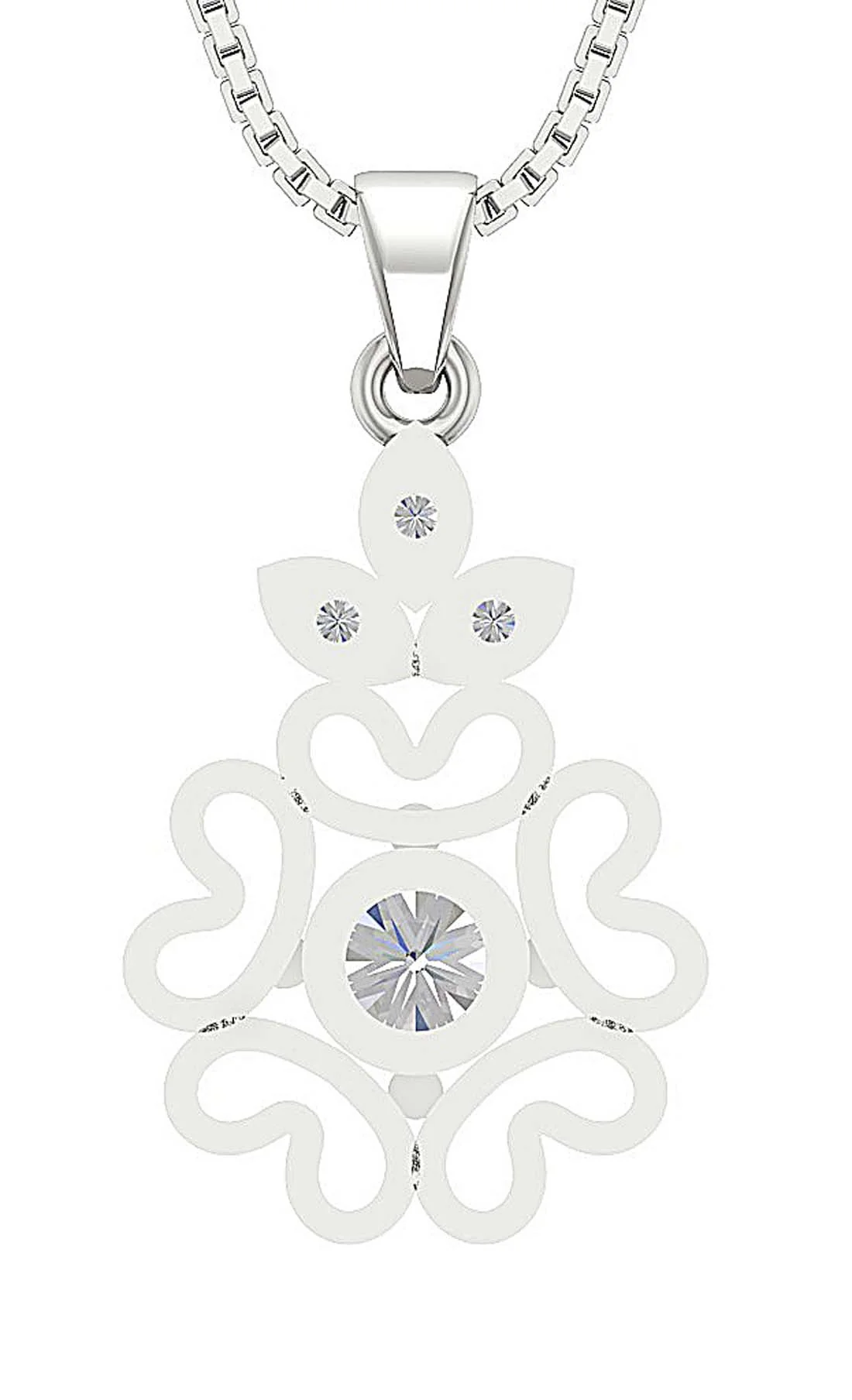 The Jason 14K Yellow Gold Milgrain Round Diamond Fashion Pendant Necklace - Image 6