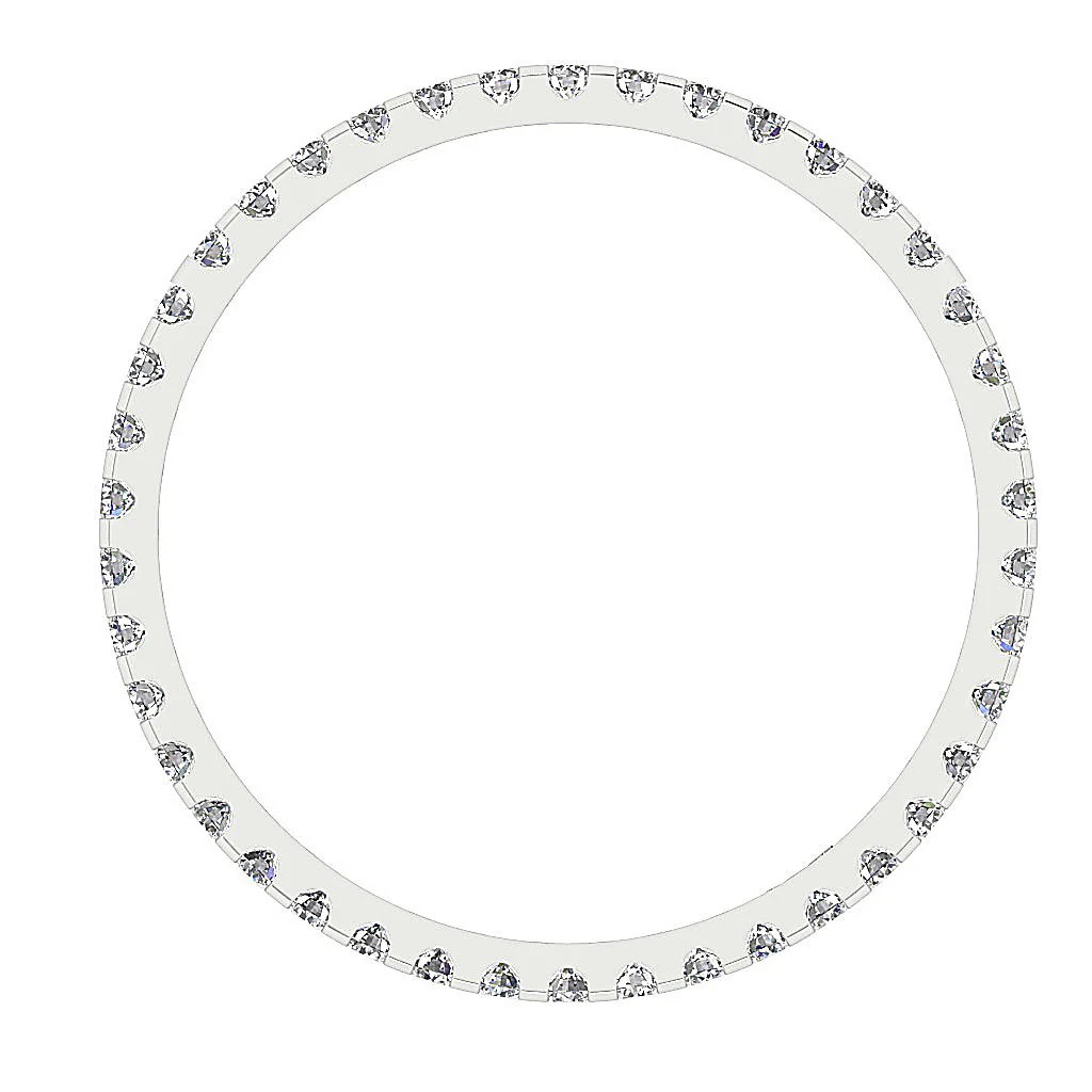 The Jensen Stackable Eternity Ring Band Natural Diamond 14K Gold Prong Setting - Image 6