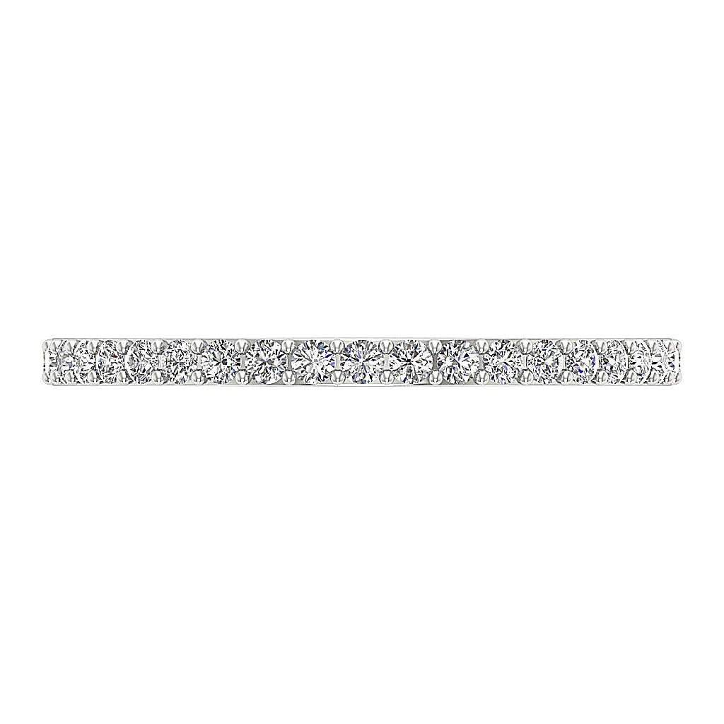 The Josue Natural Diamond 14K Solid Gold Stackable Full Eternity Wedding Ring - Image 5