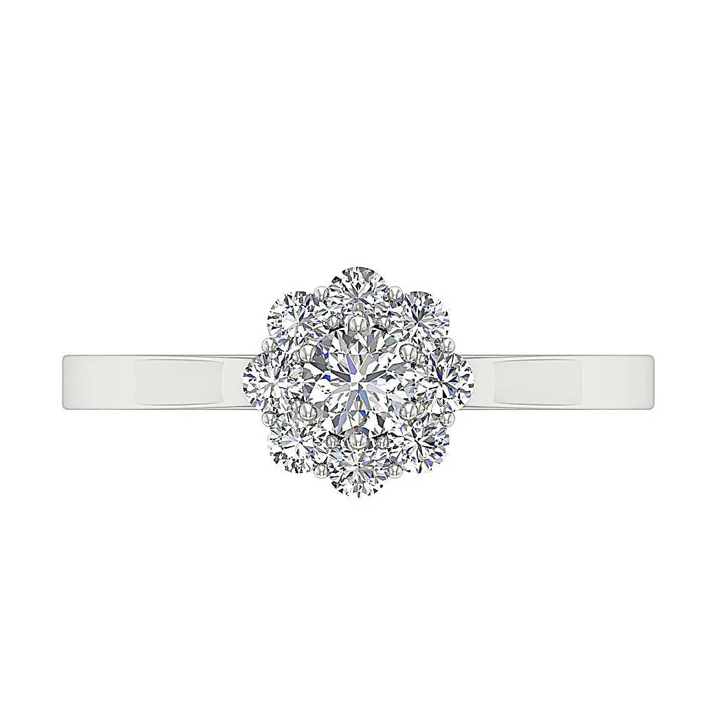 The Jream Classsic Solitaire Engagement Round Diamond Ring 14K Solid Gold 8.30 mm - Image 6