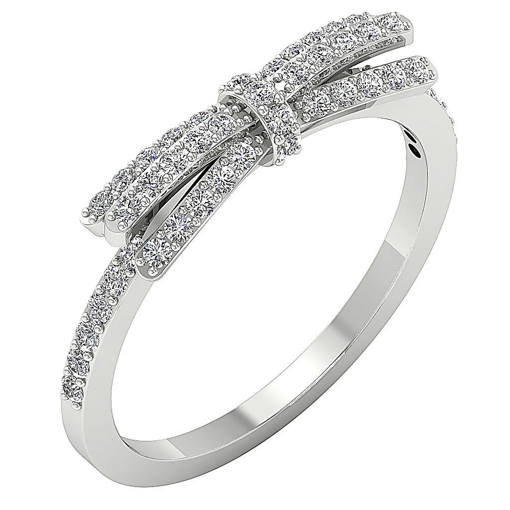 The Kahlani Anniversary Wedding Ring Round Brilliant Cut Diamond 14K Solid Gold - Image 2
