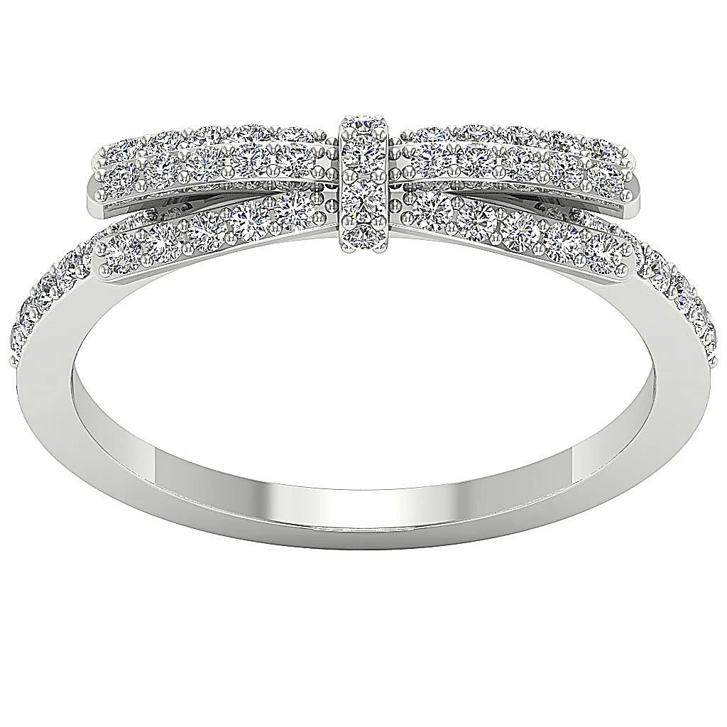 The Kahlani Anniversary Wedding Ring Round Brilliant Cut Diamond 14K Solid Gold - Image 5