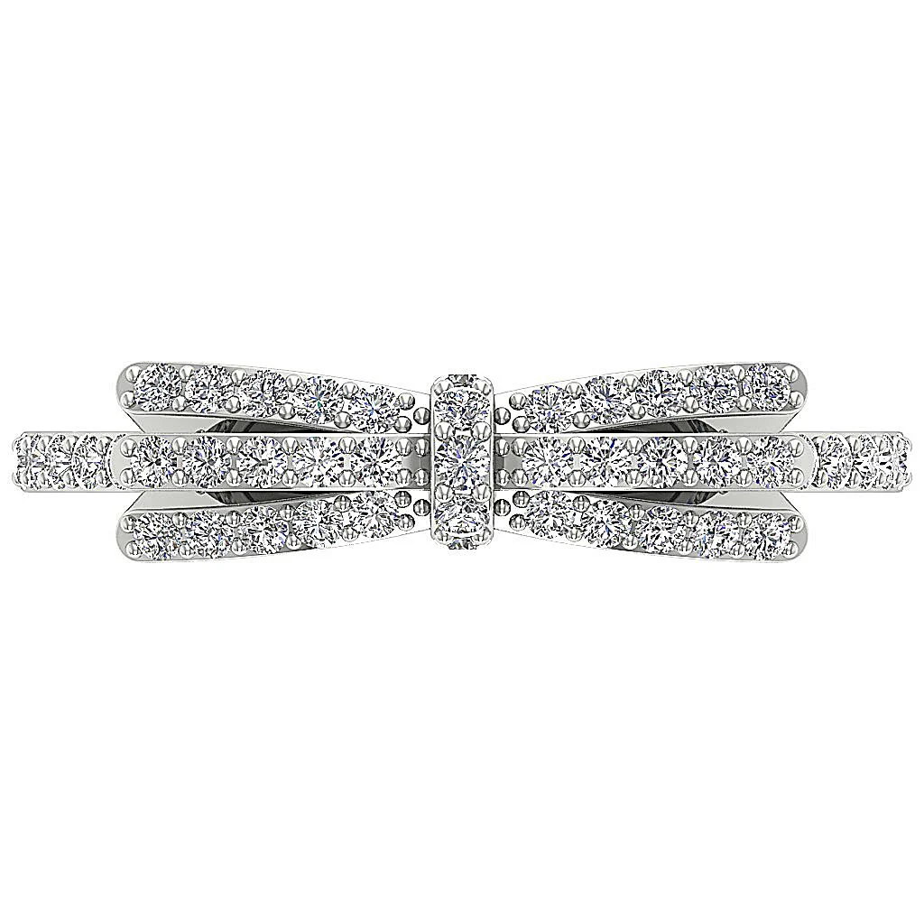 The Kahlani Anniversary Wedding Ring Round Brilliant Cut Diamond 14K Solid Gold - Image 6