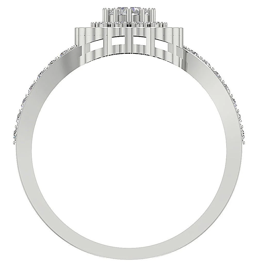 The Kaiya Gorgeous Natural Diamond Diamond Solitaire Ring Prong Set 14K Gold - Image 7